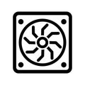 Computer graphic card icon Royalty Free Stock Photo