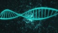 Computer graphic of elements creating DNA model part