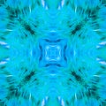 Computer graphics, pattern - kaleidoscope, seamless surreal magical texture in shades of blue. The tile is square