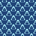 Computer hacker with laptop seamless pattern isolated on color background Royalty Free Stock Photo