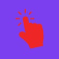 Computer hand cursor click by click Royalty Free Stock Photo