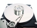 Computer hard disk with opened cover Royalty Free Stock Photo