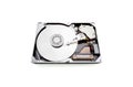 Computer Hard Drive isolated on white Royalty Free Stock Photo