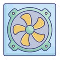 Computer hardware Fill Vector icon which can easily modify or edit Royalty Free Stock Photo