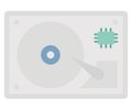 Computer hardware Flat Vector icon which can easily modify or edit