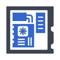 Computer hardware Icon Royalty Free Stock Photo