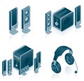 Computer Hardware Icons Set