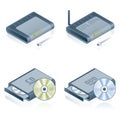 Computer Hardware Icons Set - Design Elements 55b