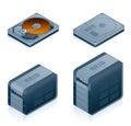 Computer Hardware Icons Set - Design Elements 55d