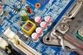 Computer Hardware Motherboard Royalty Free Stock Photo