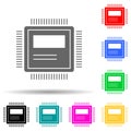 computer hardware multi color style icon. Simple glyph, flat vector of web development icons for ui and ux, website or mobile Royalty Free Stock Photo