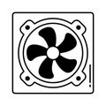 Computer hardware Vector Icon which can easily modify or edit Royalty Free Stock Photo
