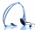 Computer headset Royalty Free Stock Photo