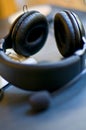 Computer Headset Royalty Free Stock Photo