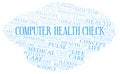 Computer Health Check word cloud Royalty Free Stock Photo