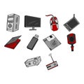 computer icon set Royalty Free Stock Photo
