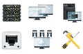 Computer icon set. Part 2 Royalty Free Stock Photo