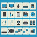 computer icon set. Vector illustration decorative design Royalty Free Stock Photo