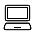 Computer vector thin line   icon Royalty Free Stock Photo