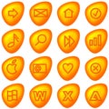 Computer icons / buttons Royalty Free Stock Photo