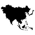 Asia blind map