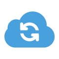 cloud refresh icon illustration