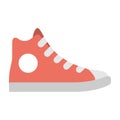 high top sneakers illustration Royalty Free Stock Photo