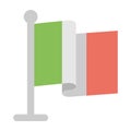 italia flag illustration