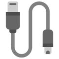 usb cable illustration Royalty Free Stock Photo