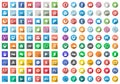 70 computer and internet icons vector