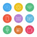 computer, internet , multimedia , infrared , camera ,eps icons