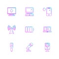 computer, internet , multimedia , infrared , camera ,eps icons