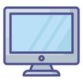 Computer Isolated Vector Icon fully editable Royalty Free Stock Photo