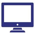 Computer Isolated Vector Icon fully editable Royalty Free Stock Photo