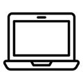 Computer Isolated Vector Icon fully editable Royalty Free Stock Photo