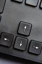 Computer keyboard buttons closeup. The concept of the possibility of choice and direction Royalty Free Stock Photo