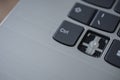 computer keyboard close up photo with broken button Royalty Free Stock Photo