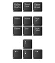 Computer keyboard cursor arrow and special function keys (JPEG version) Royalty Free Stock Photo