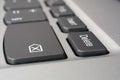 Computer keyboard with delete and backspace keys on foreground Royalty Free Stock Photo