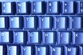 Computer keyboard detailed background Royalty Free Stock Photo