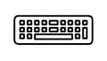 Computer Keyboard, Digital Input and User Interface, vector design Generative AI Royalty Free Stock Photo
