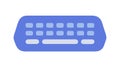 Computer keyboard icon, input device data entry, vector design Generative AI Royalty Free Stock Photo
