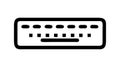 Computer keyboard icon for typing, data entry, or input , vector design Generative AI Royalty Free Stock Photo