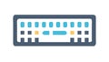 Computer Keyboard Icon, Typing and Data Input, vector design Generative AI Royalty Free Stock Photo