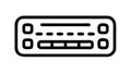 Computer Keyboard Icon, Typing Digital Input, vector design Generative AI Royalty Free Stock Photo