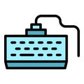 Computer keyboard icon vector flat Royalty Free Stock Photo