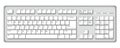 Computer keyboard illustration
