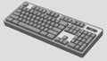 Computer keyboard illustration, input device design vector design Generative AI