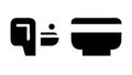 Computer Keyboard Key Icon With Arrow Symbol for Input or Navigation Next, vector design Generative AI Royalty Free Stock Photo