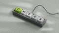 Computer keyboard keys with CHECK business word. Mission, Vision and core values concept.close up of Computer keyboard keys Royalty Free Stock Photo